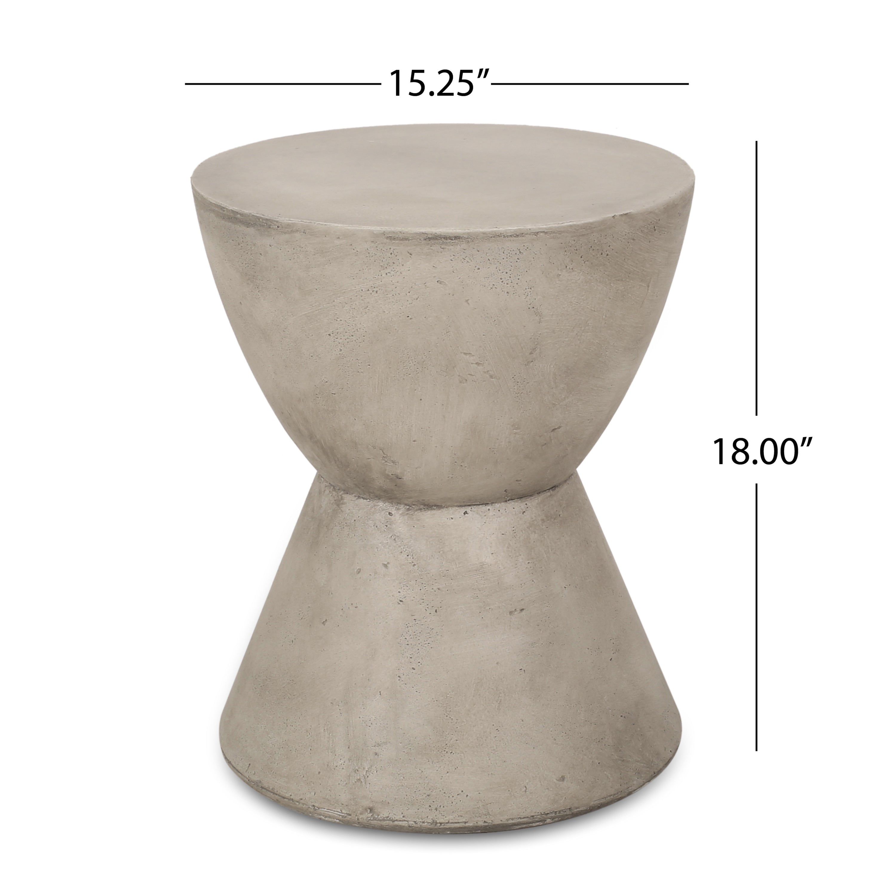 Outdoor MGO Side Table, Light Grey_70883.00