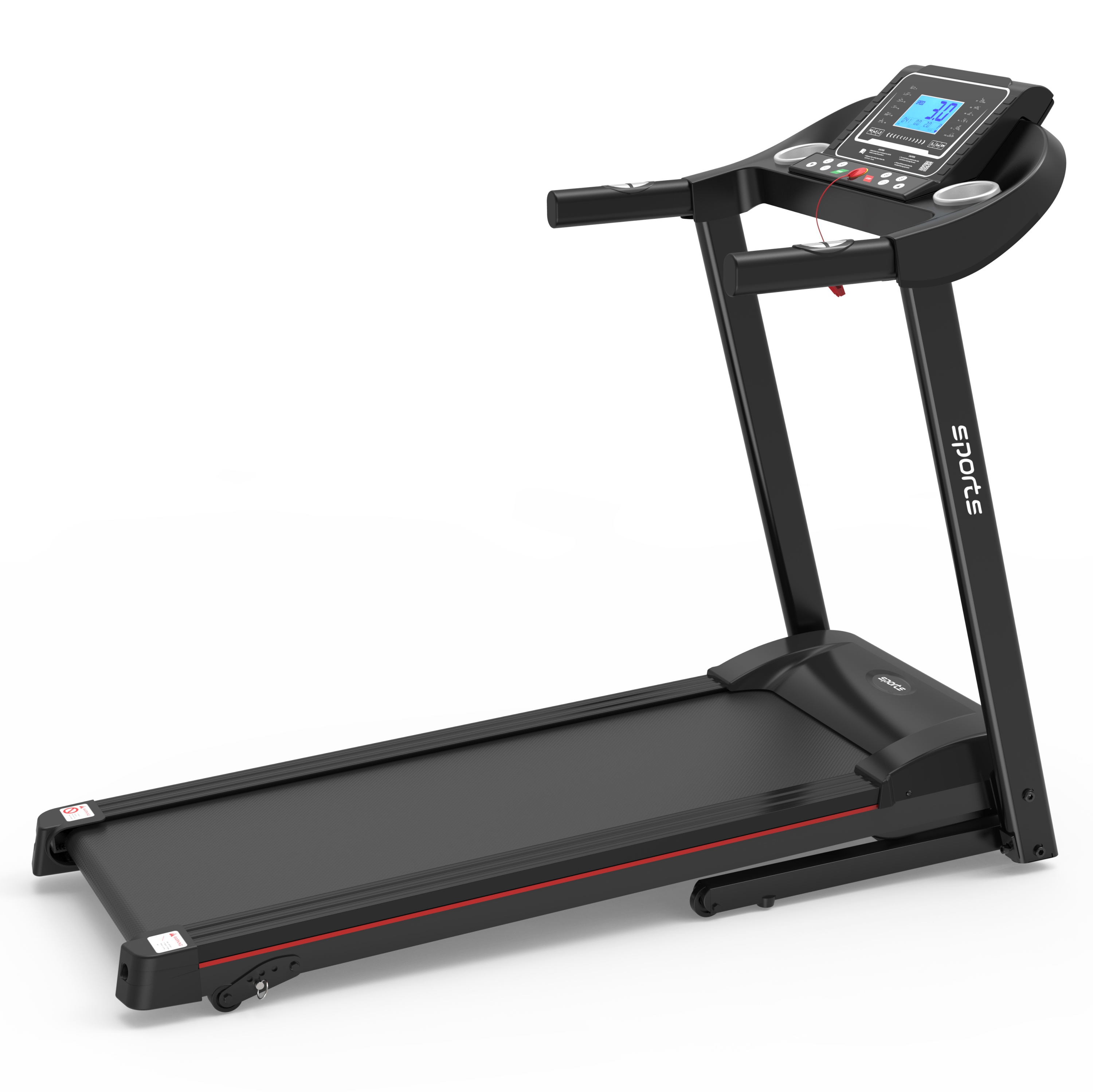 Fitshow App Home Foldable Treadmill with Incline, Folding Treadmill for Home Workout, Electric Walking Running Treadmill Machine 5' LCD Screen 250 LB Capacity Bluetooth Music