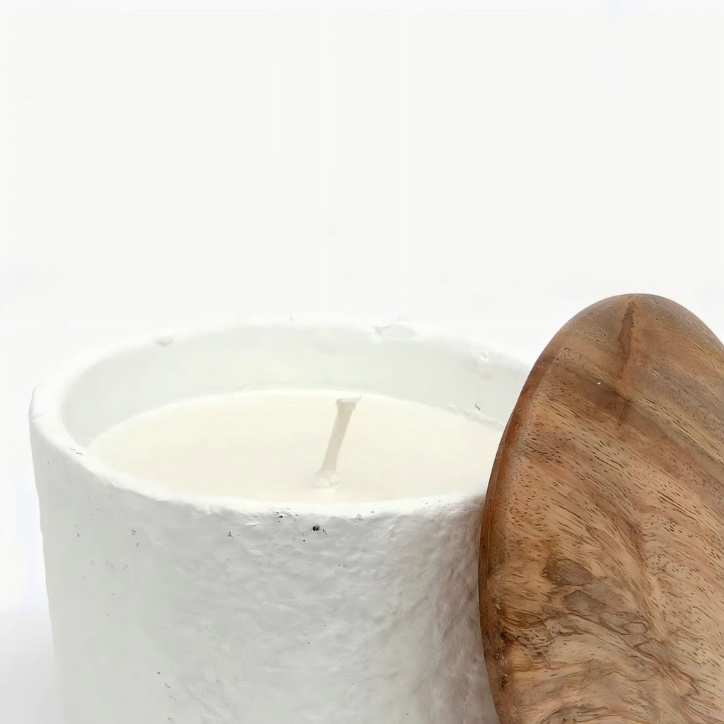 Jar Candle  Ecomix Wax Fill With Wooden Lid Mimosa,  7oz