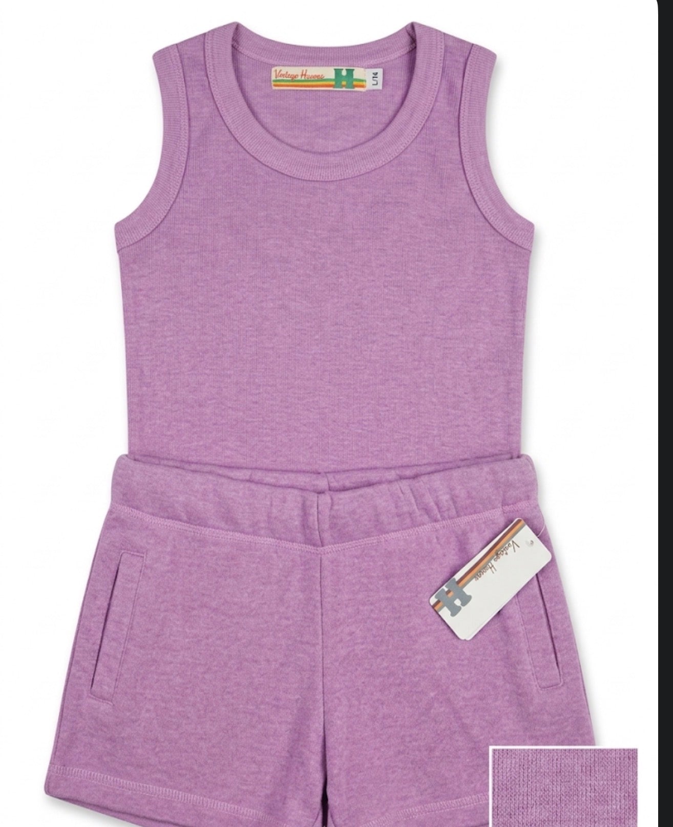Vintage Havana - Purple Tank Short Set