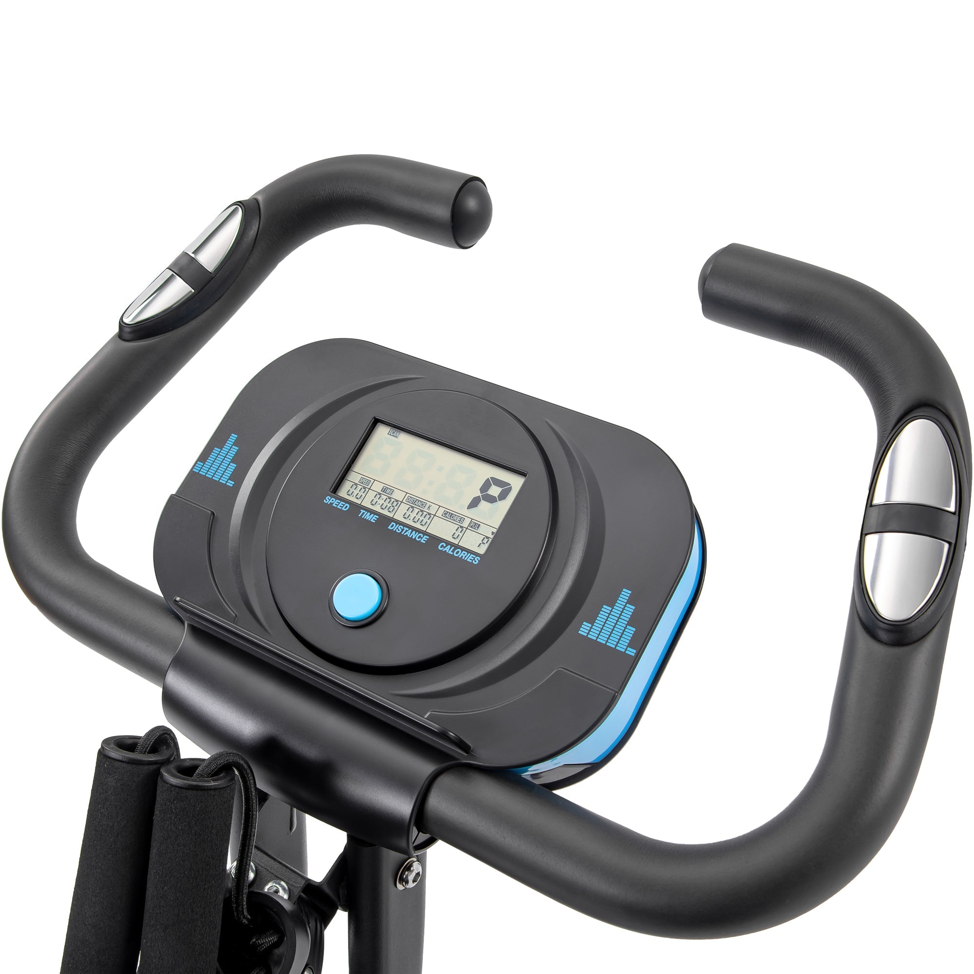 Exercise Bike,Workout Bikes for Home,Folding Stationary Bikes for Home with 16-Level Magnetic Resistance, 300LBS Capacity X-Bike Indoor Exercise Equipment with Heart Rate Sensor & LCD Monitor