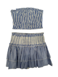 Katie J - Striped Tube Top & Skirt Set
