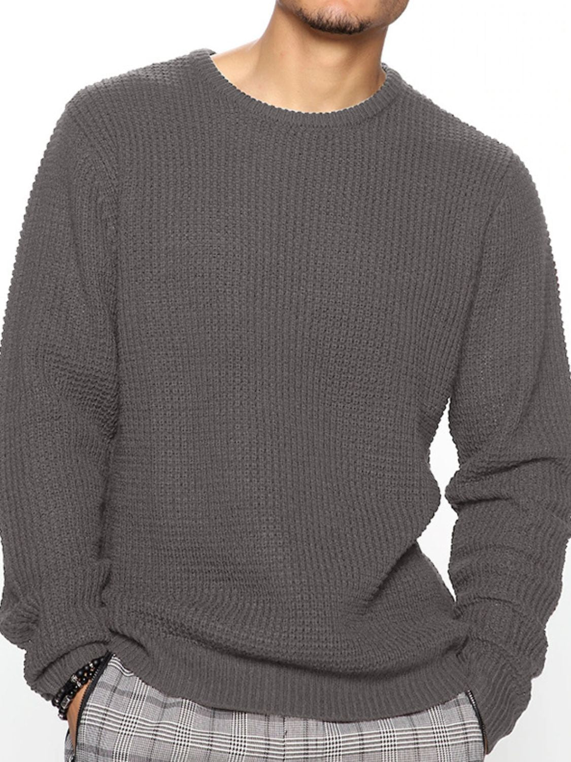 Round Neck Long Sleeve Sweater