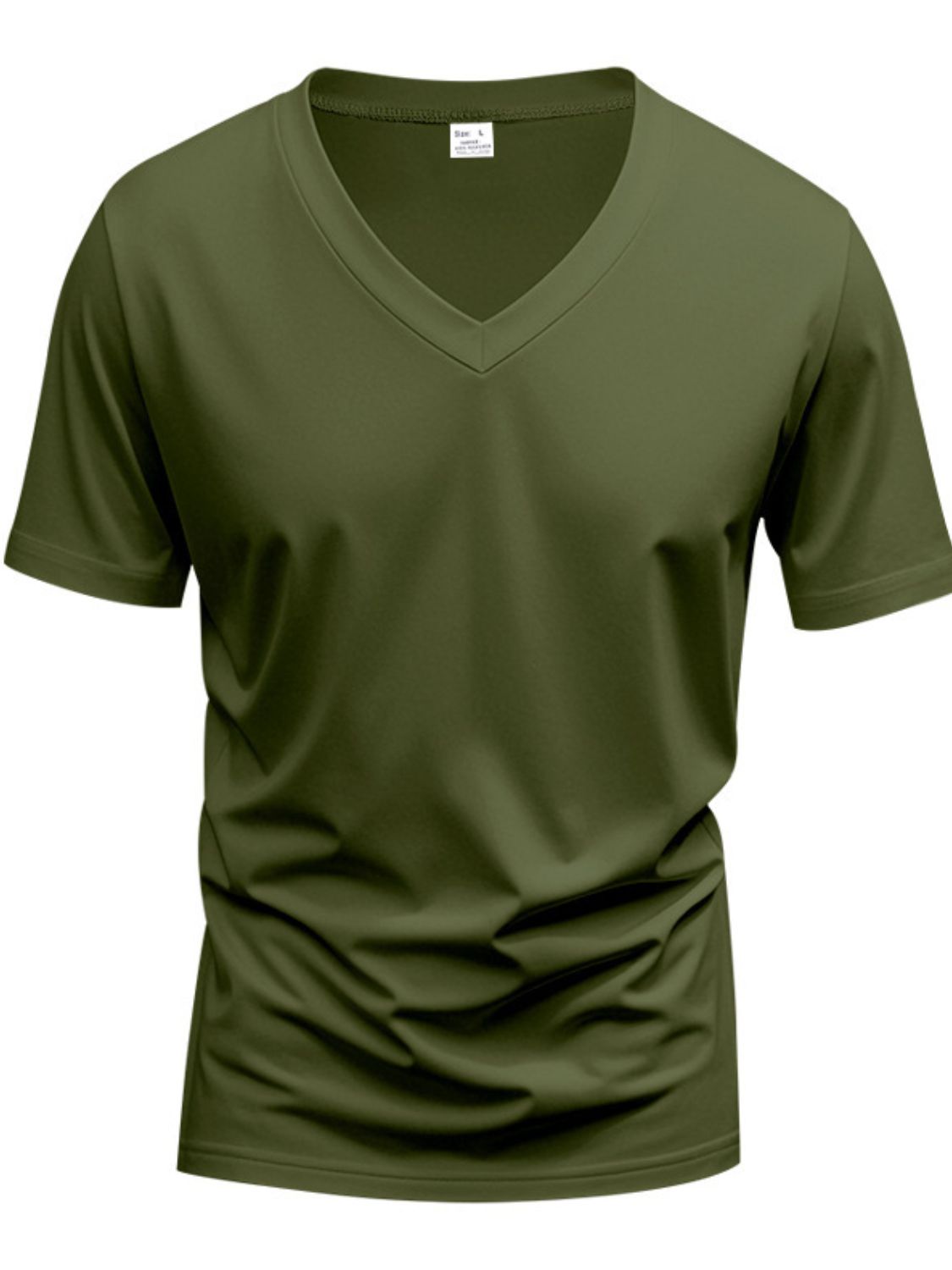 V-Neck Short Sleeve T-Shirt Plus Size
