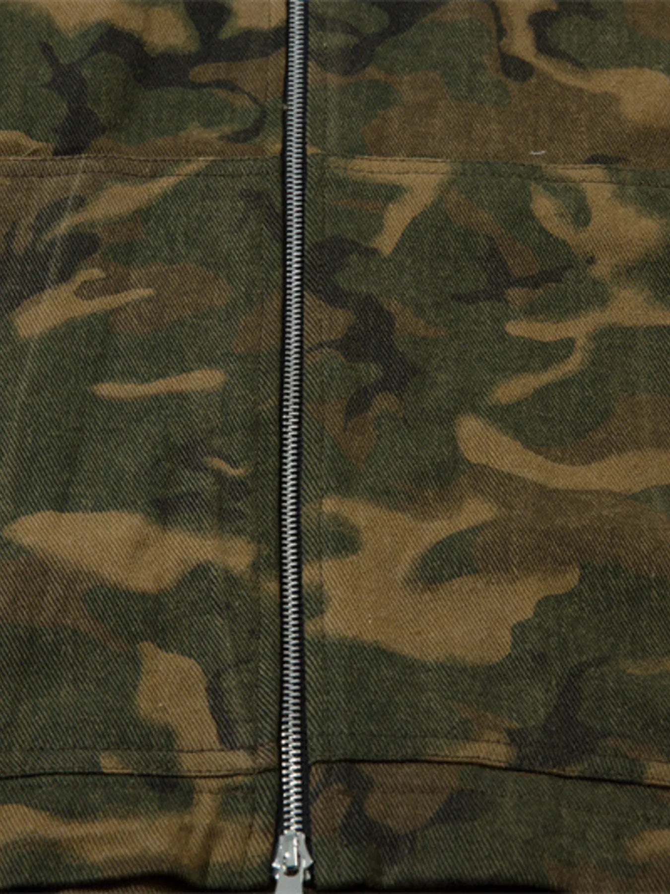 Camouflage Zip Up Hooded Windbreaker Jacket
