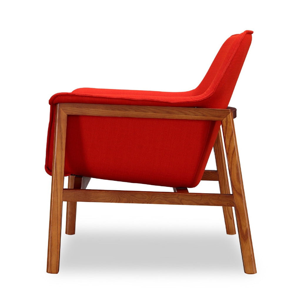Accent Armchair in Burnt Orange