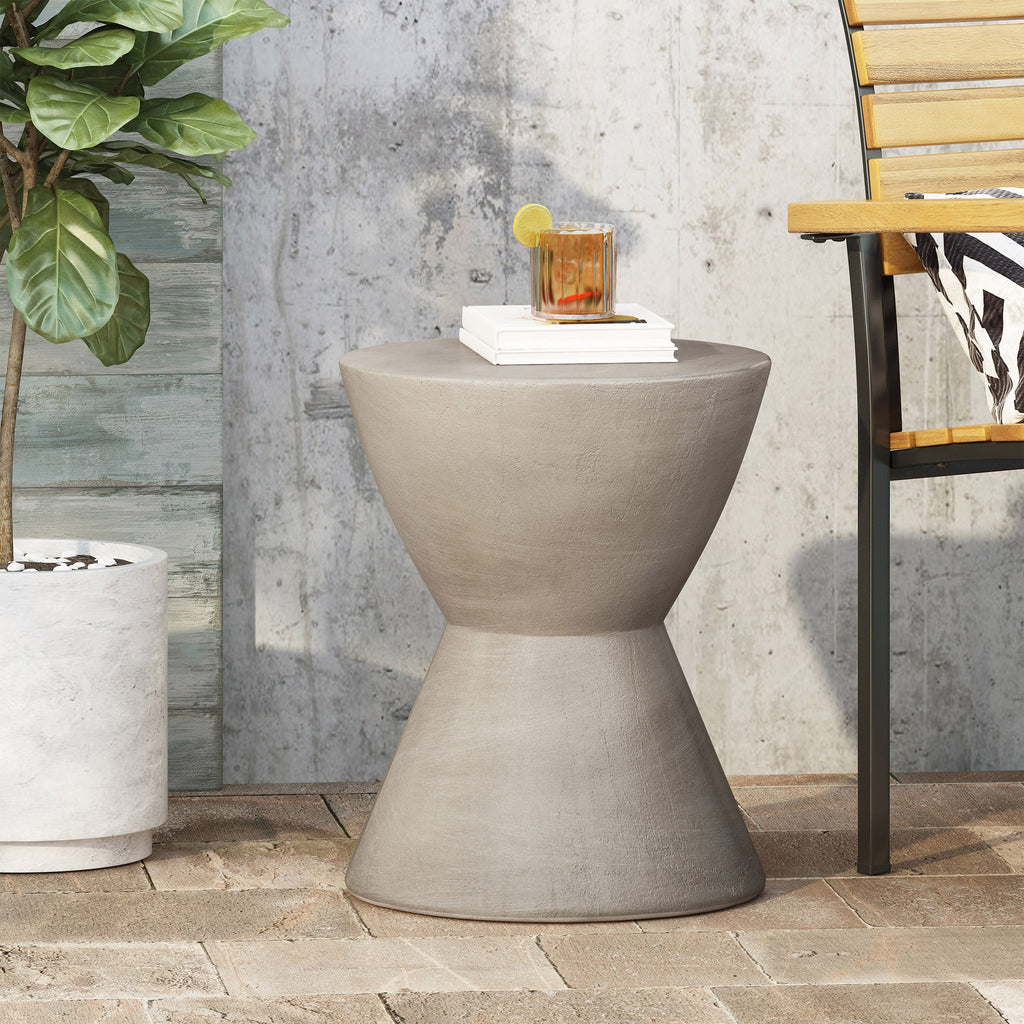Outdoor MGO Side Table, Light Grey_70883.00
