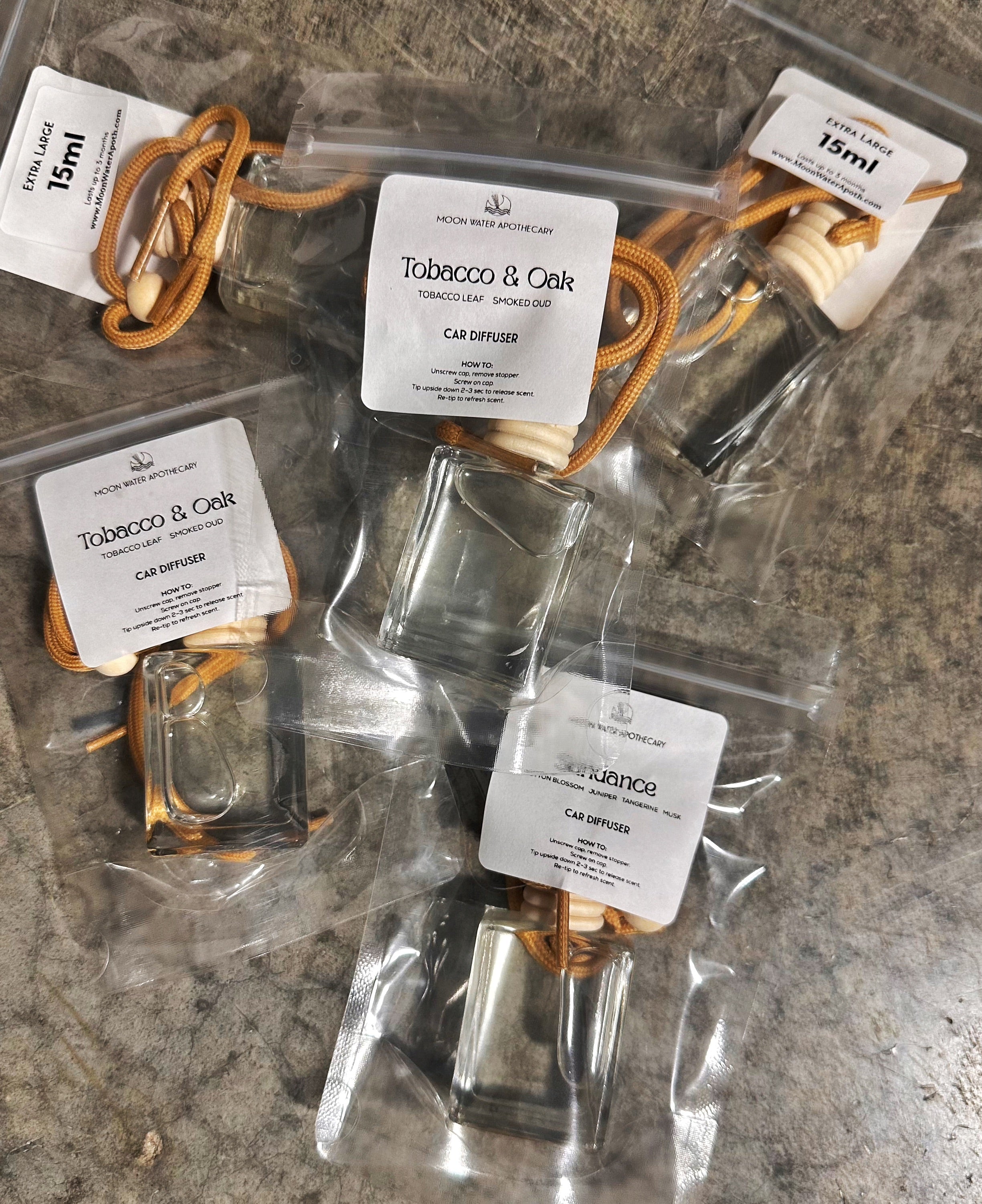 Car Diffusers ---- X-Large, 15ml -- by Moon Water Apothecary!
