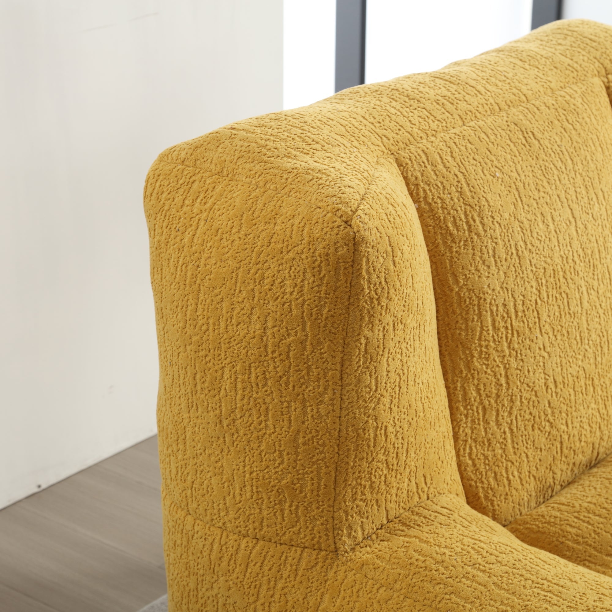 Fluffy bean bag chair, comfortable bean bag for adults and children, super soft lazy sofa chair with memory foam and ottoman, indoor modern focus bean bag chair for living room, bedroom, apartment