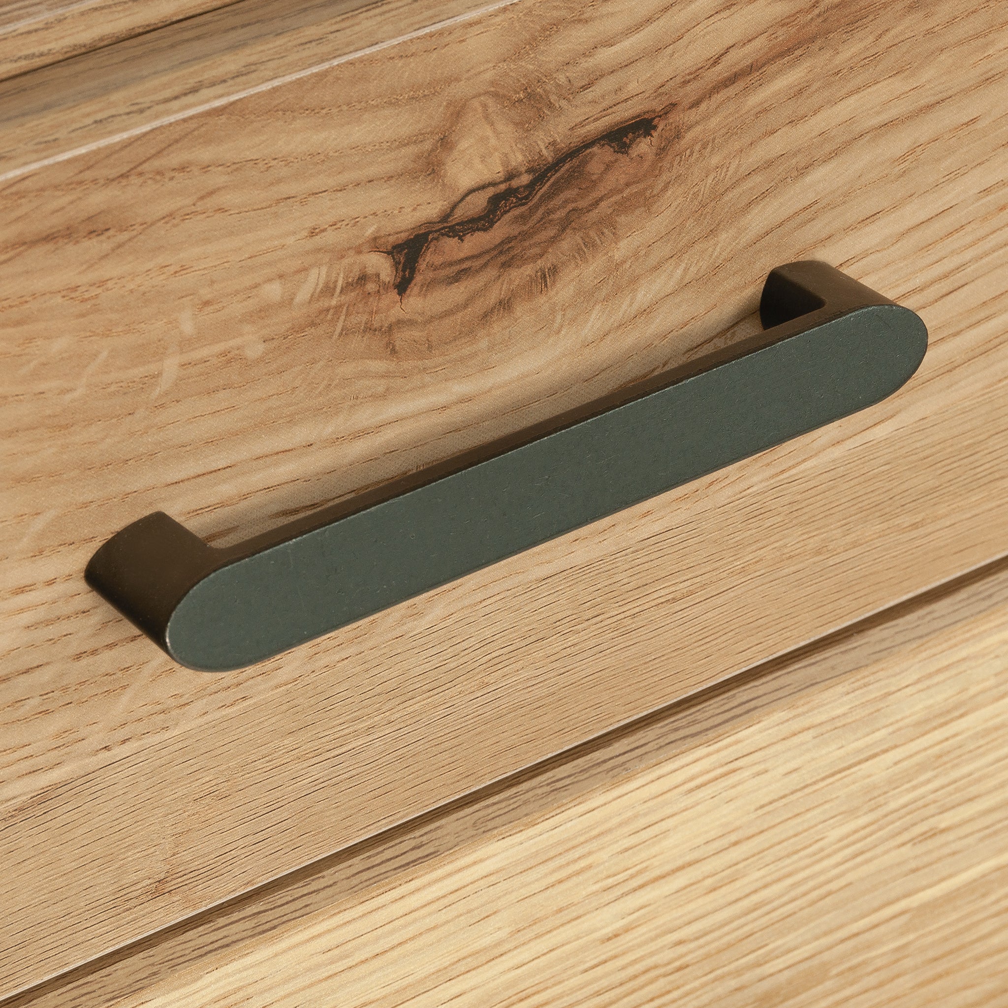 L-Shaped Desk, Brown finish