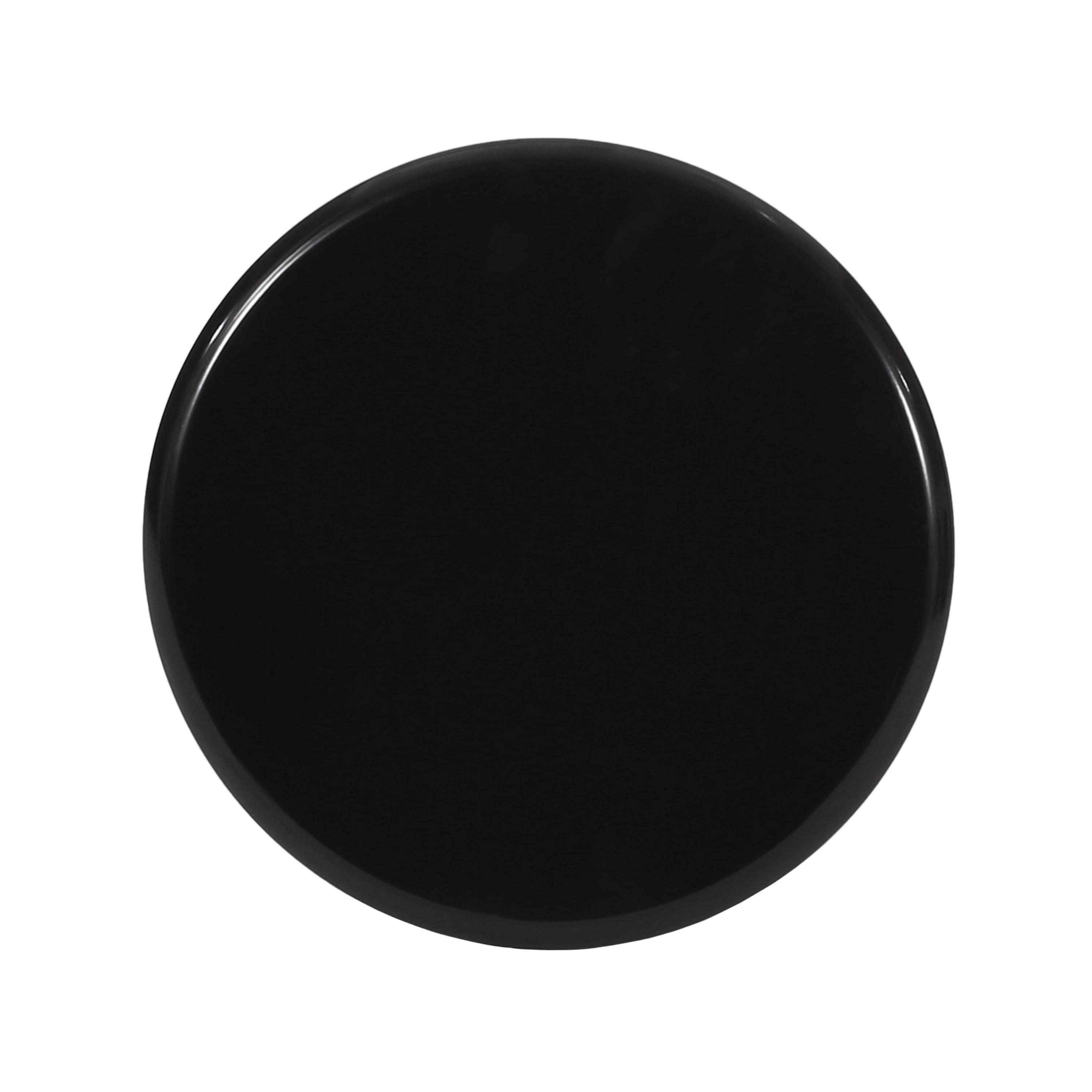 Modern Outdoor Metal End Table with Pedestal Structure in Black Iron, 15x15x20.75 Inches