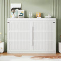 Queen Size Murphy Bed Wall Bed Modern design with LED Lights,White(DLD SKU:LP000973AAK)