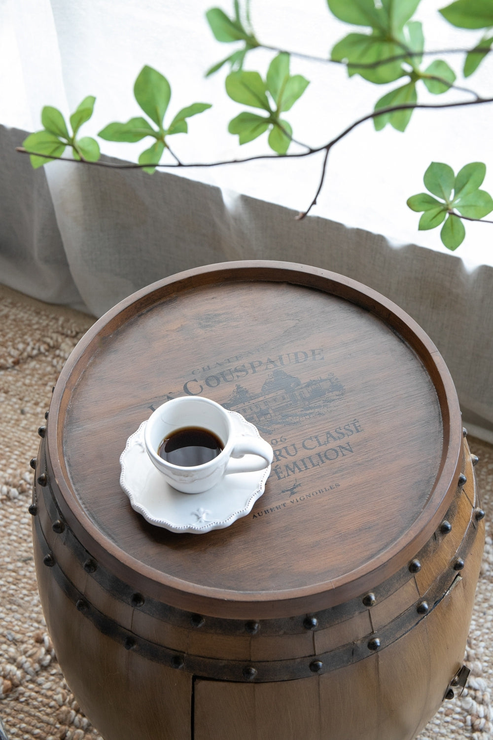 20.5x20.5x24' Drum Side Table