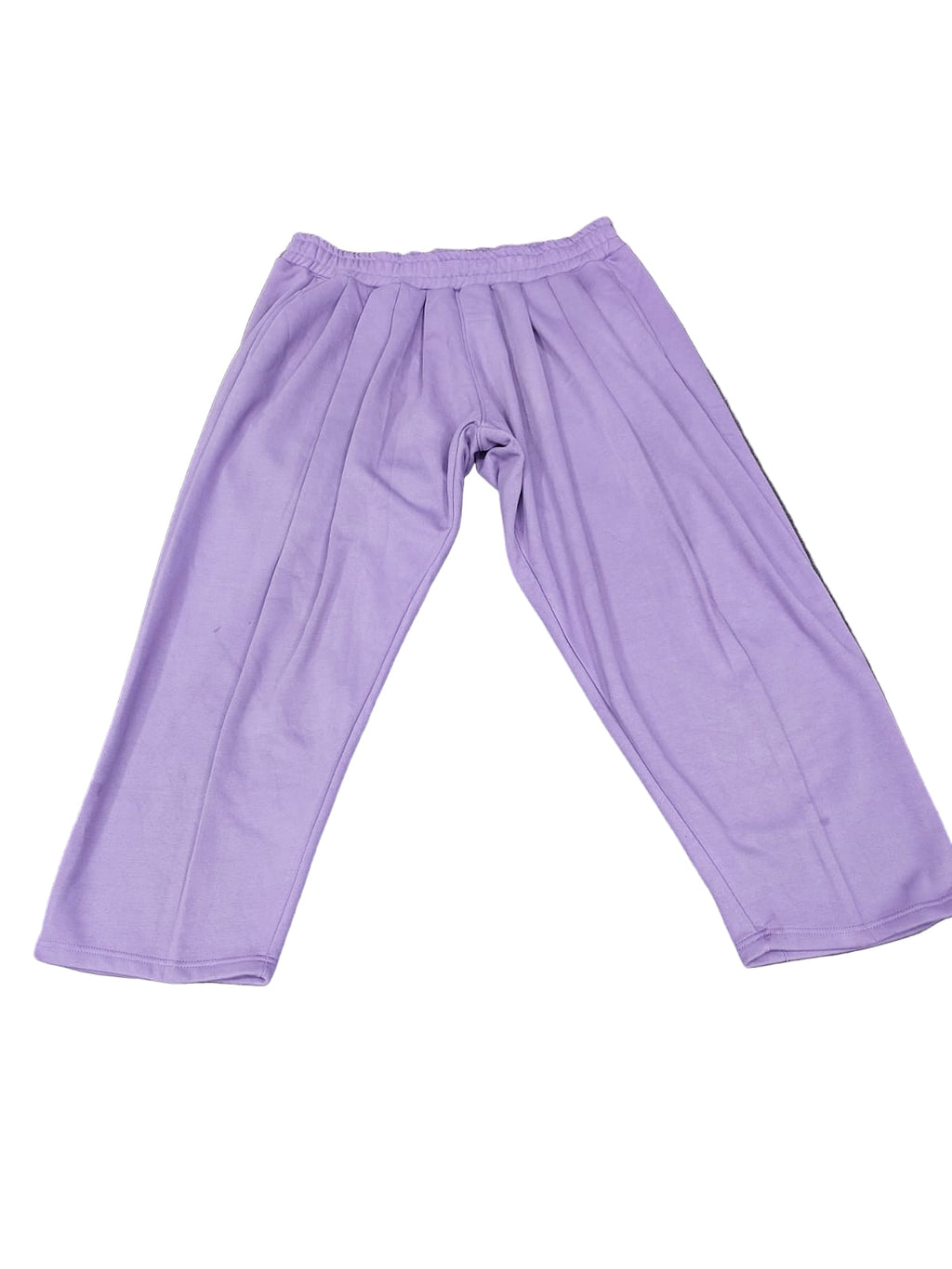 Purple Pleated Sweatpant