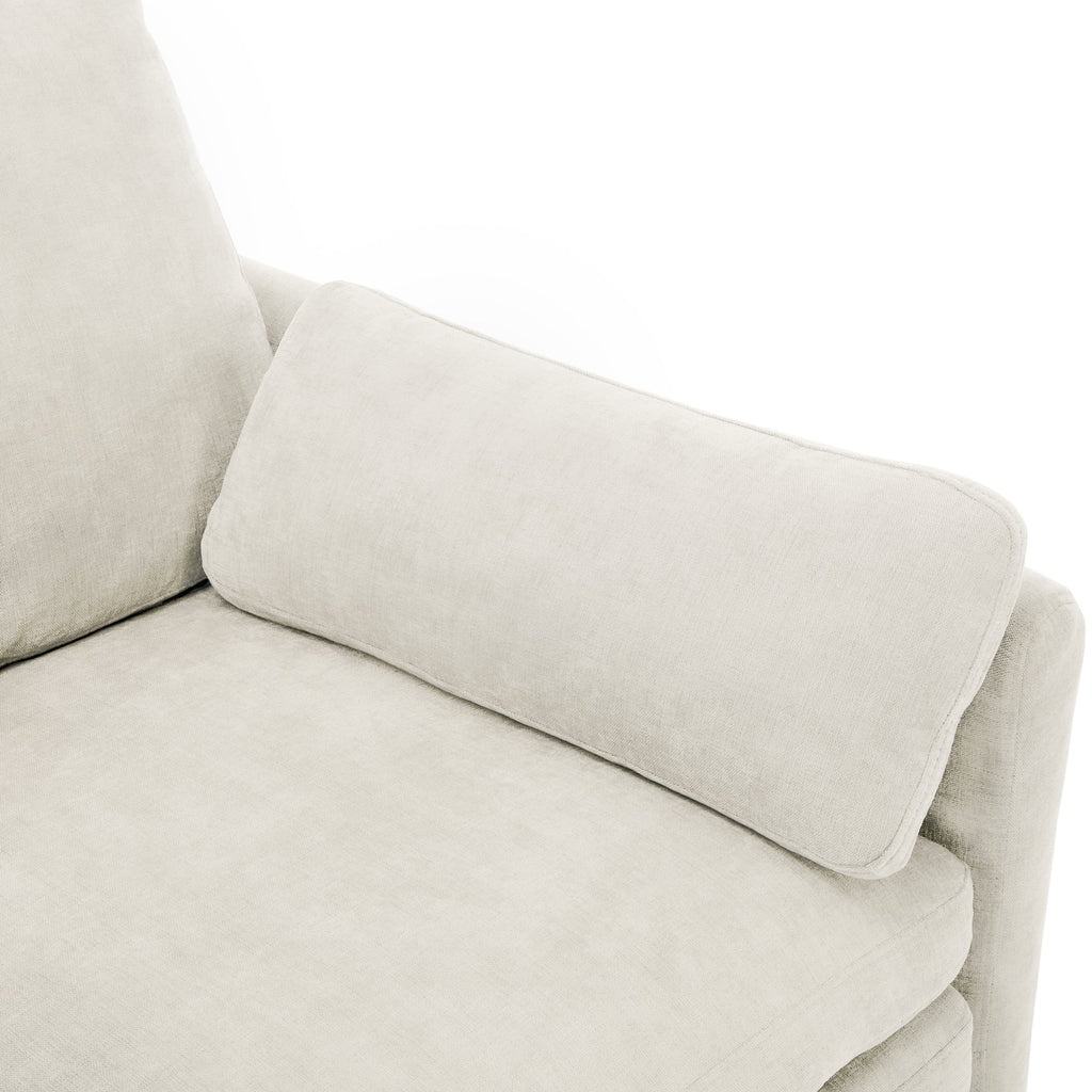 89'  Cozy Upholstered 3-seater Sofa Oversized Comfy Cloud Sofa Double Cushion 3-seater Sofa Plush Cushion Sofa Couch for Living Room, Beige