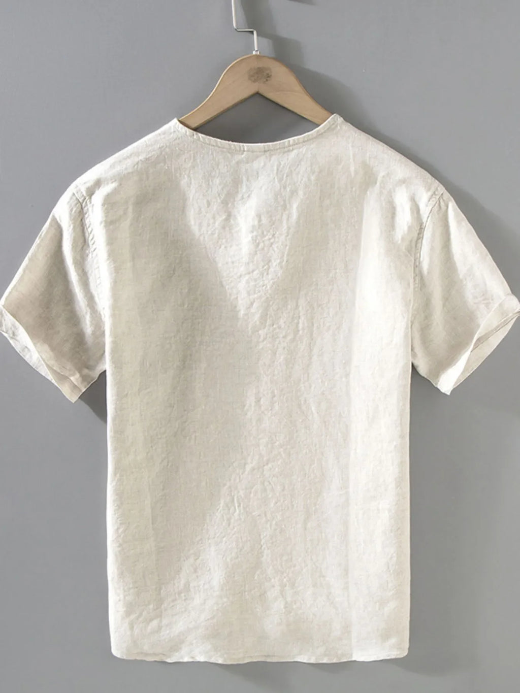 Round Neck Short Sleeve Blouse