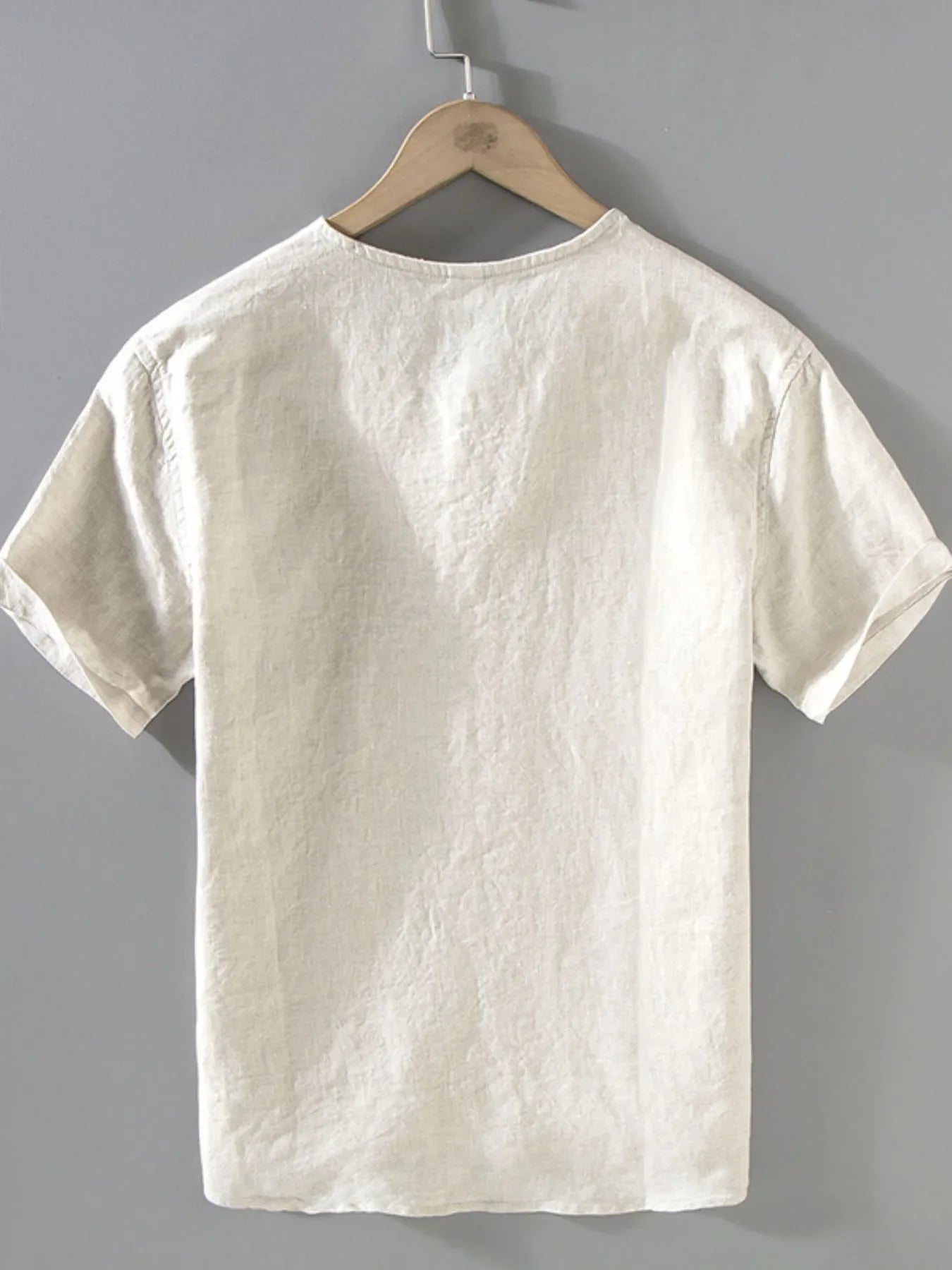 Round Neck Short Sleeve Blouse