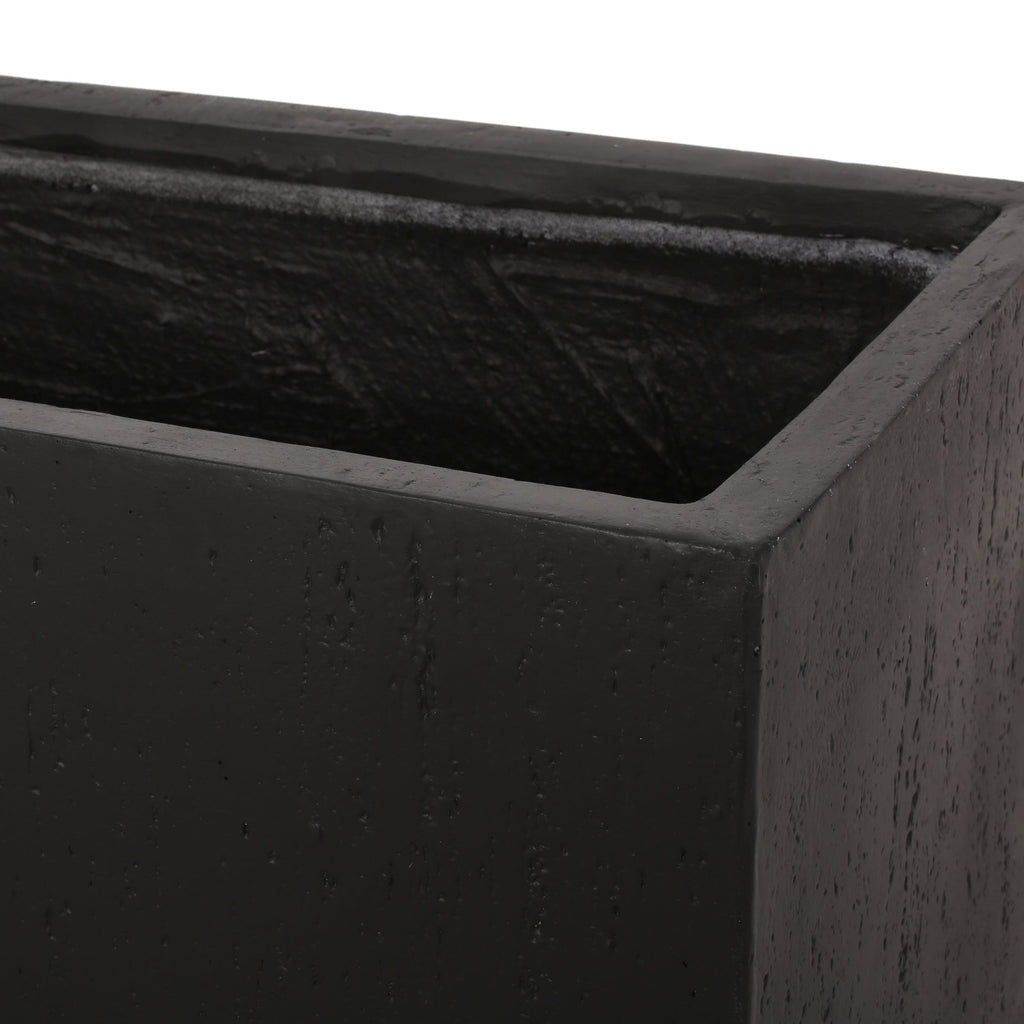 31.25' L Modern Outdoor MGO Planter in Black Finished