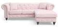 Glory Furniture Nola G0354B-SC Sofa Chaise ( 3 Boxes ) , PINK