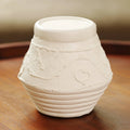 Organic Pattern Terracotta Candle Holder 5.2x5.2x5.5'' Rustic Candle Stand for Ambient Lighting