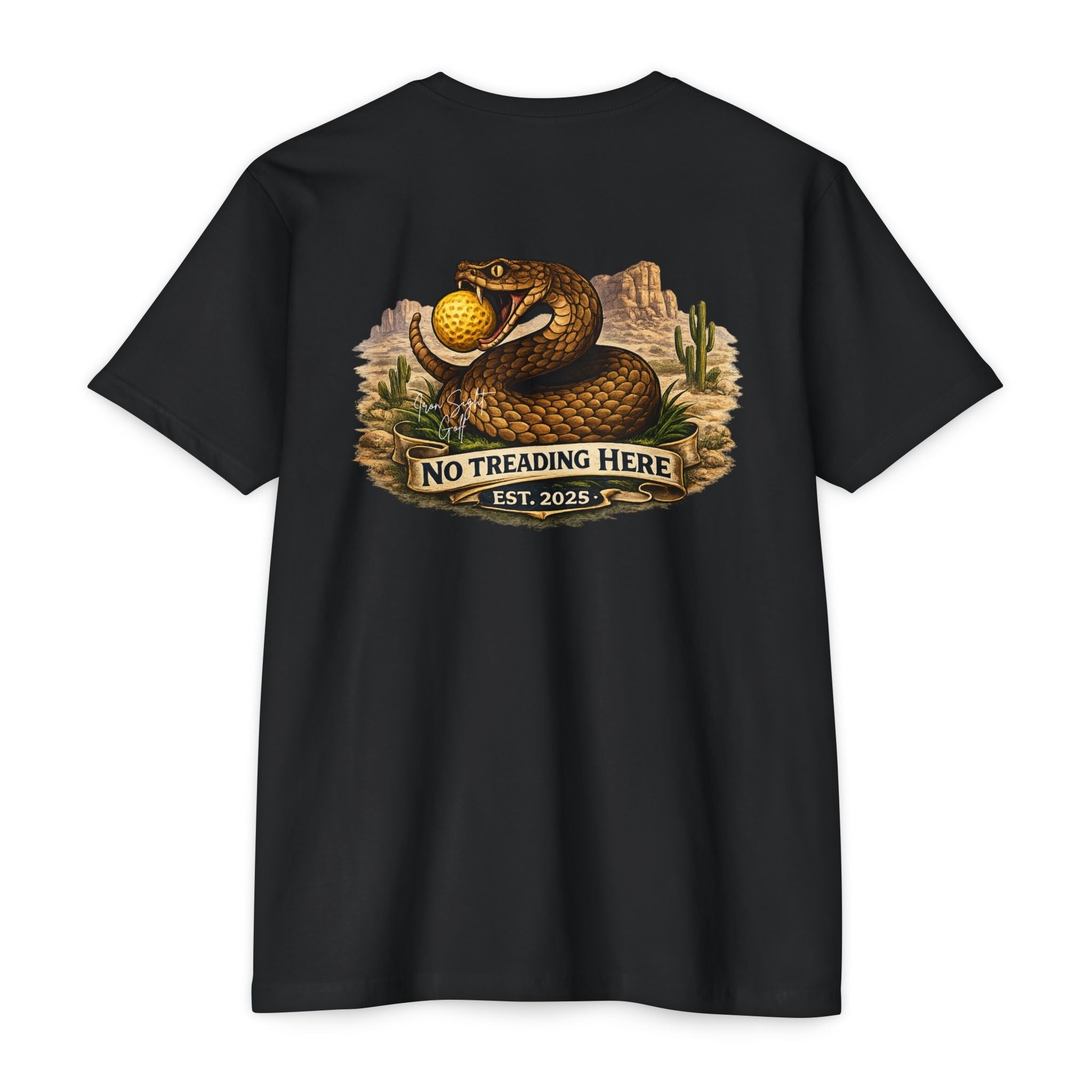 No Treading Here Golf T-Shirt — Iron Sight Golf Tribute