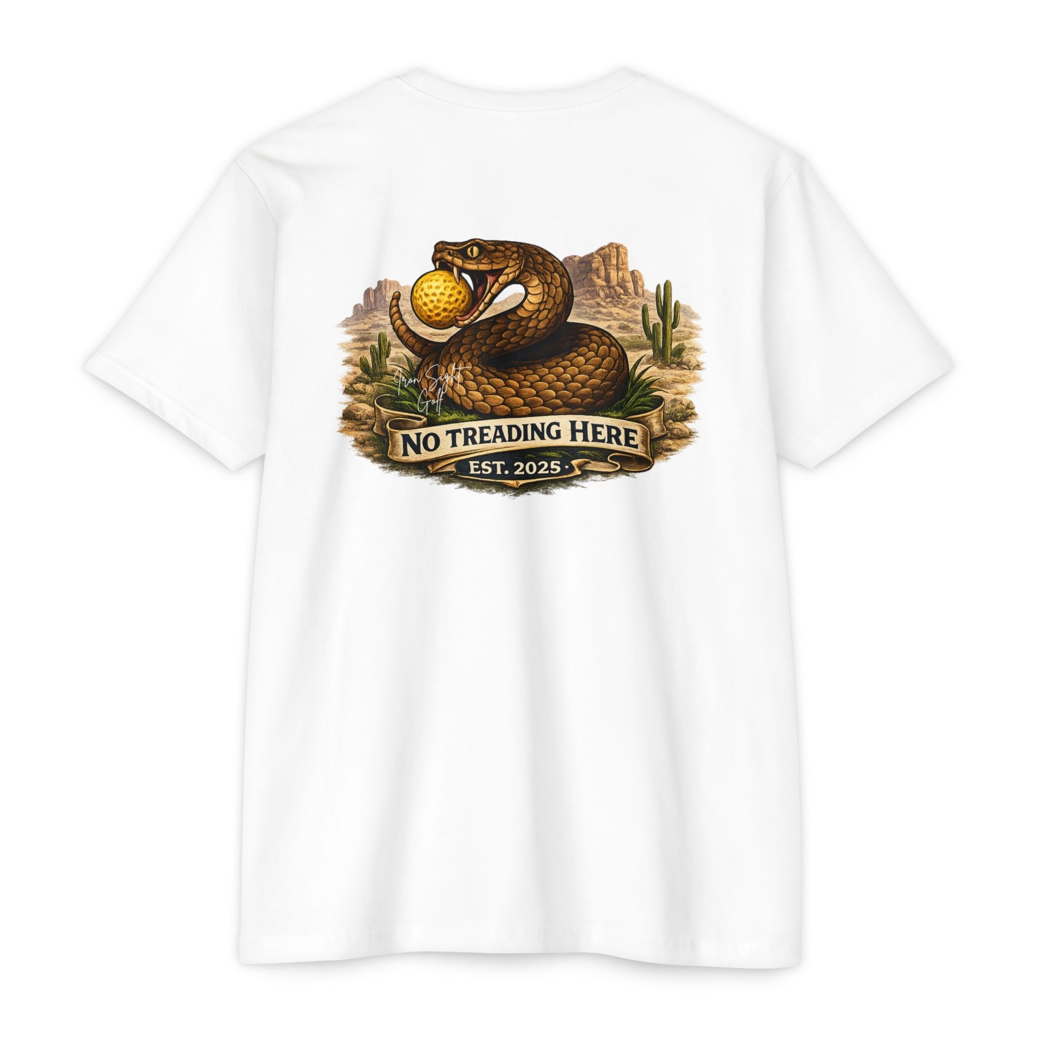 No Treading Here Golf T-Shirt — Iron Sight Golf Tribute