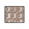 Cowgirl Boot Desk Mat | Western Floral Boho Mouse Pad for Country-Chic Workspaces