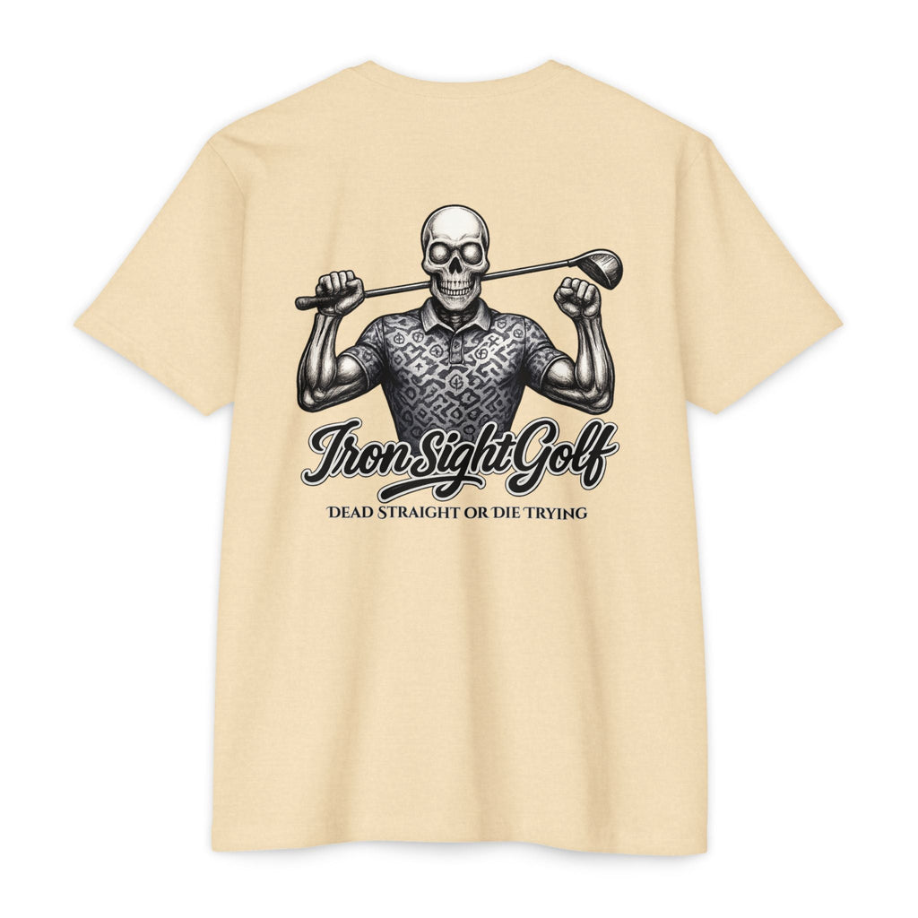 Dead Straight or Die Trying Skull T-Shirt — Iron Sight Graphic