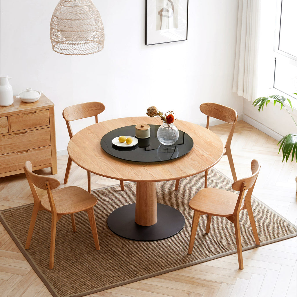 FAS Grade Oak Dining Chair Natural Wood Made in North America Solid and Simple Design 46.5 * 54 * 80cm