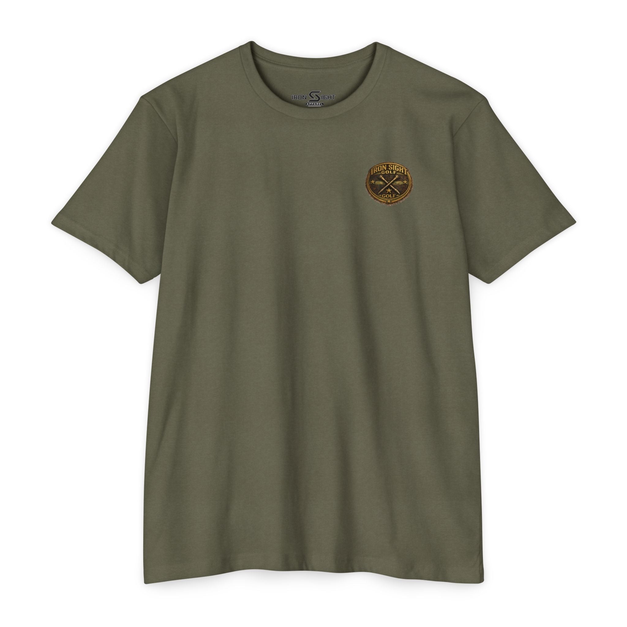 US Navy Golf T-Shirt — "Salute to Service" Iron Sight Design