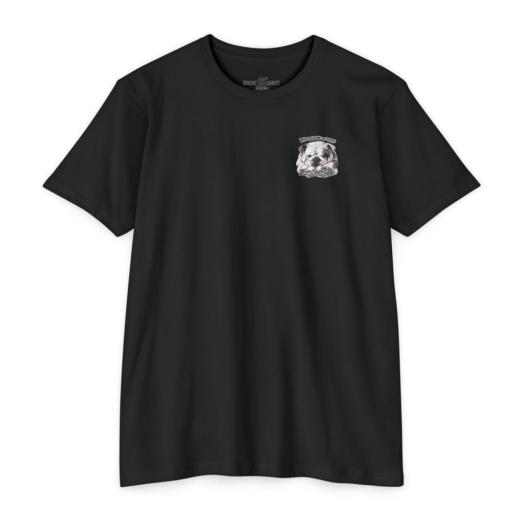 Bulldog Golf T-Shirt — "That Swing Was Ruff" -Iron Sight Golf