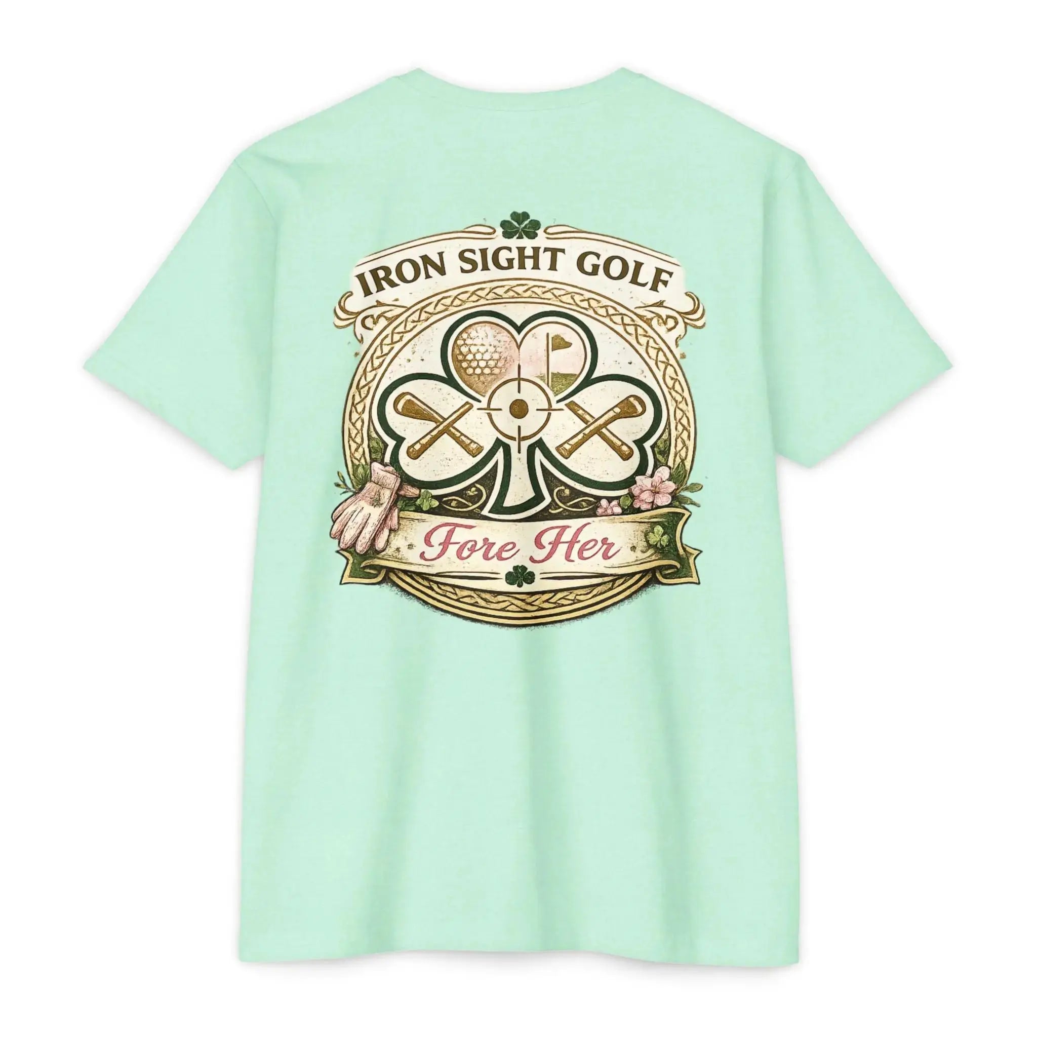 Fore Her Luck Golf Tee - Iron Sight 60/40 Next Level T-Shirt