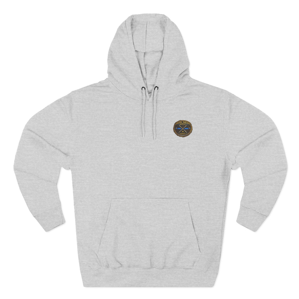 Turf War Hoodie — 'Iron Sight Golf' Urban Golf Officer Graphic Hoodie