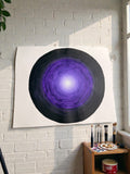 Purple Ombre Painting 14x17 - Original Abstract