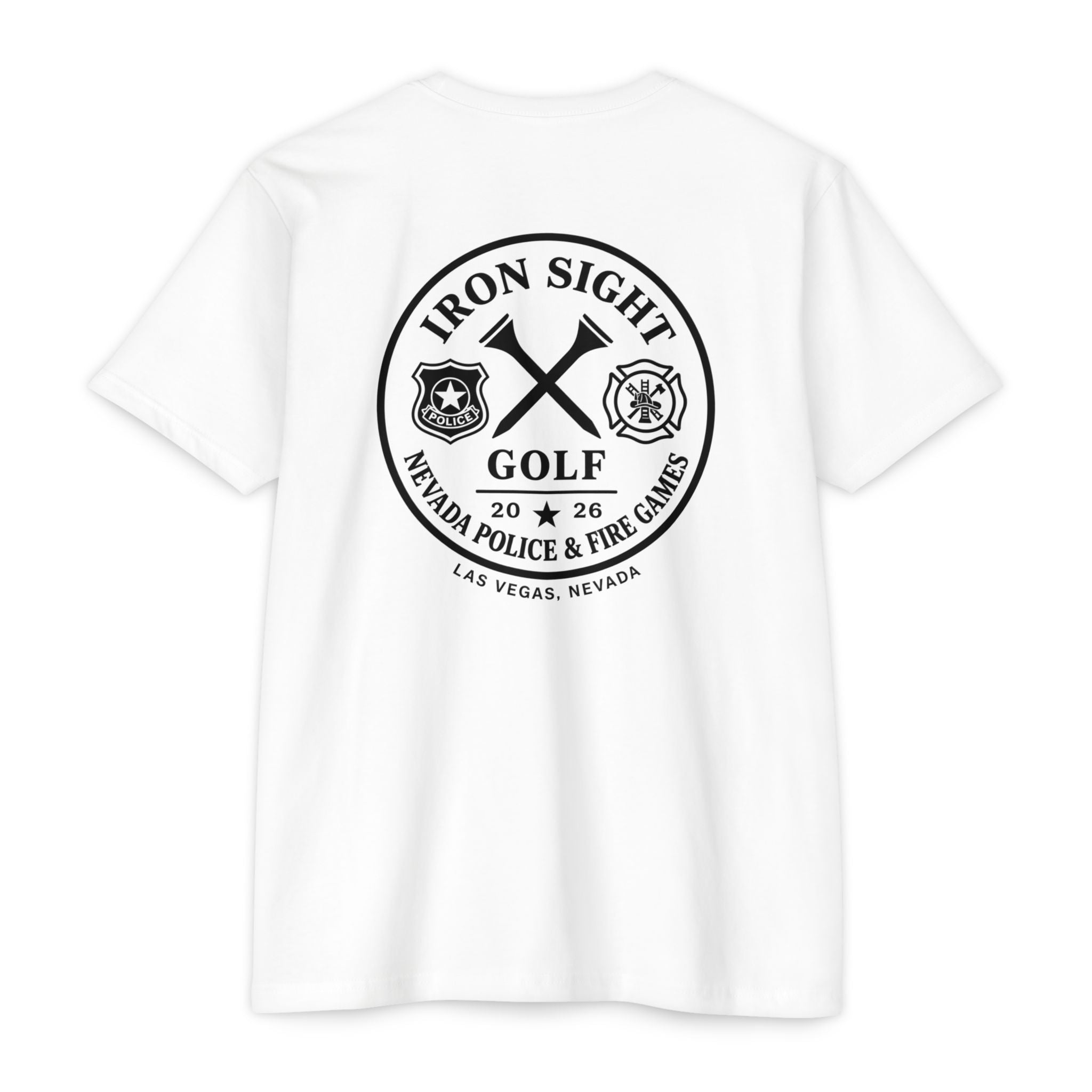 Nevada Police & Fire Golf Games 2026 Tee — Iron Sight Golf