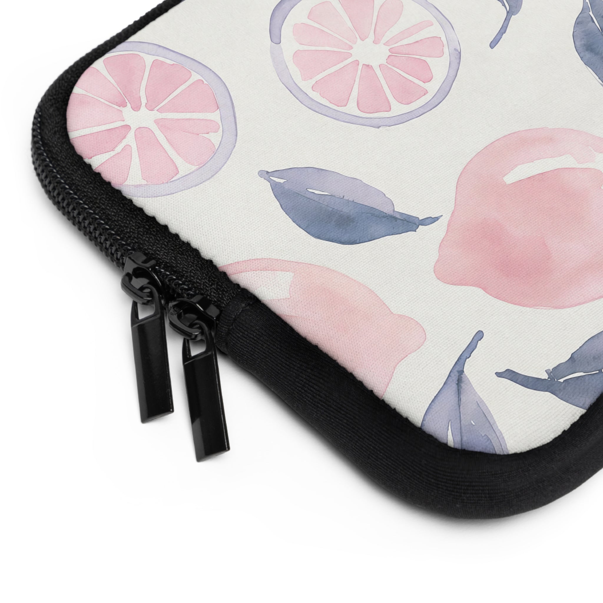 Pastel Lemon Watercolor Laptop Sleeve | Soft Citrus Tech Cover