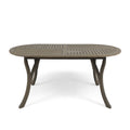 Acacia Wood 70' Dining Table - Stylish Gray Outdoor Table