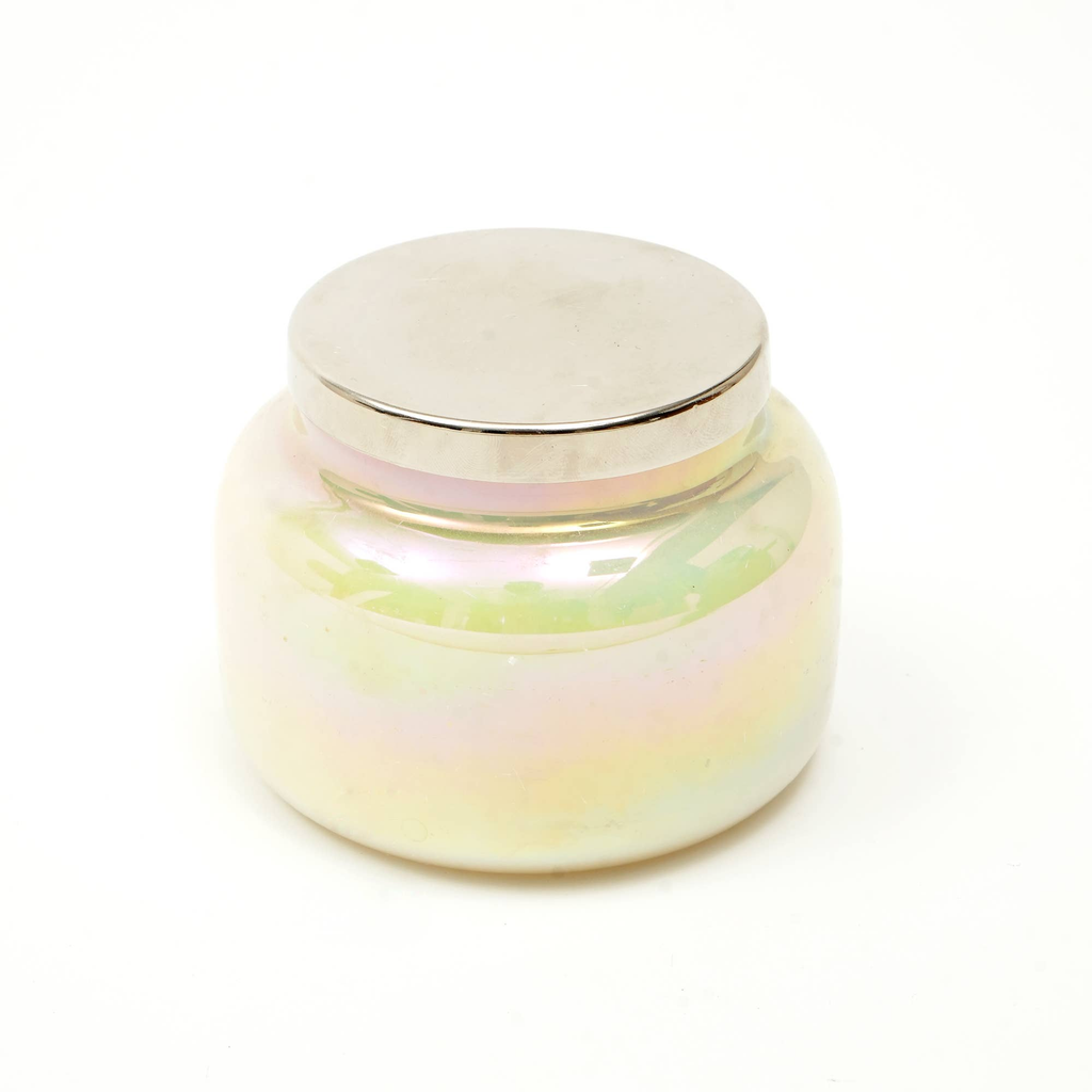 Scented Wax Candle Jar with Lid- Pastel Yellow