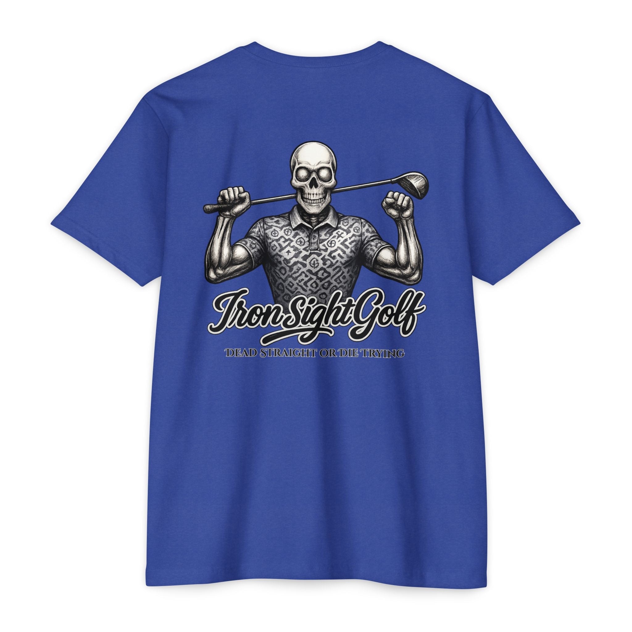 Dead Straight or Die Trying Skull T-Shirt — Iron Sight Graphic
