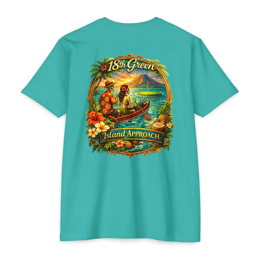 Hawaiian 18th Green Golf Tee T-Shirt — Island Rowing Couple Design