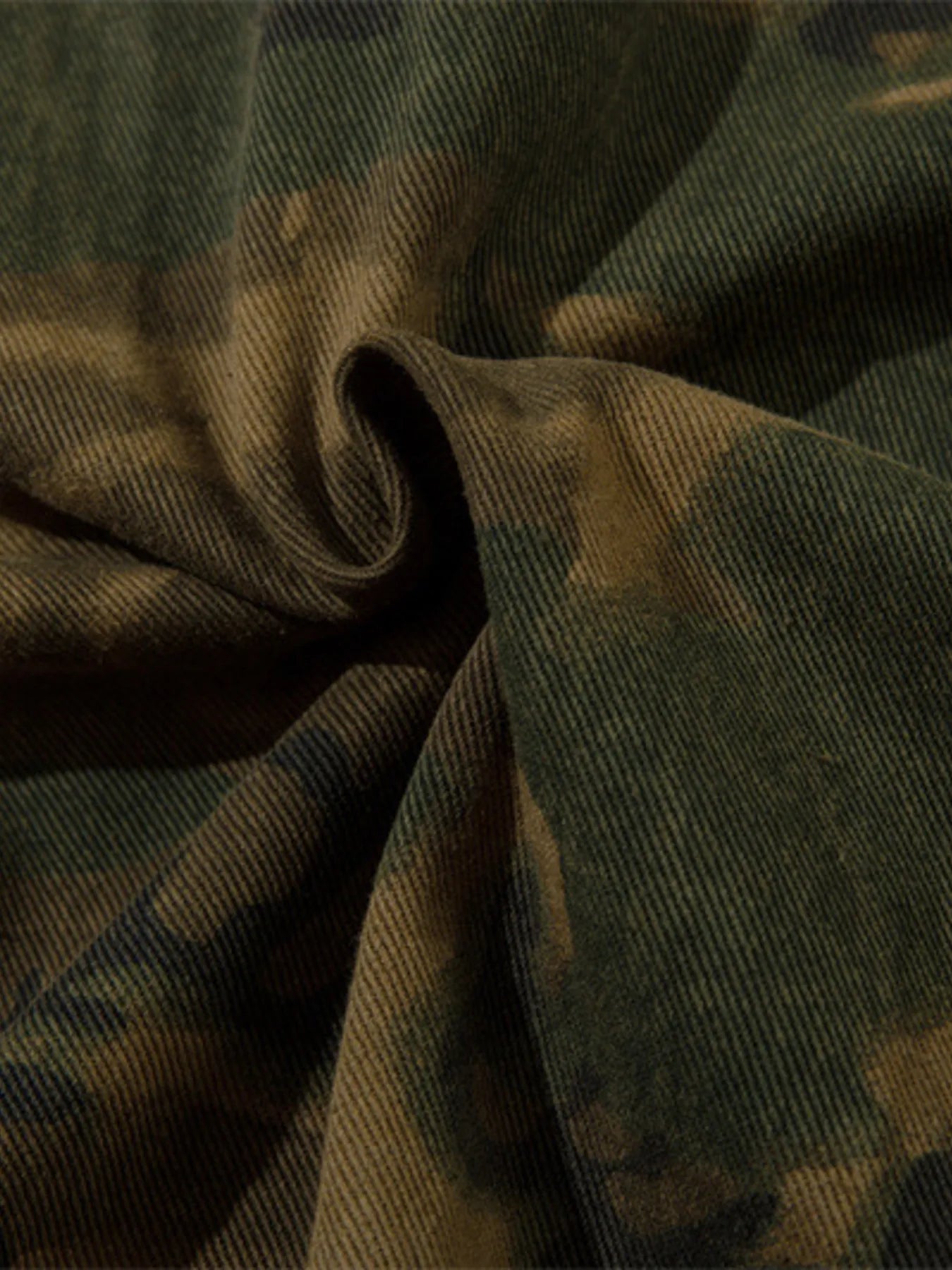 Camouflage Zip Up Hooded Windbreaker Jacket