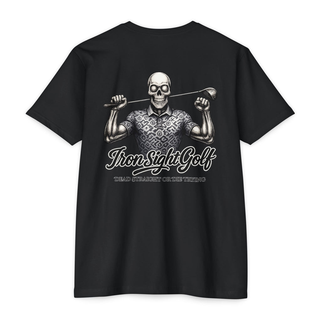 Dead Straight or Die Trying Skull T-Shirt — Iron Sight Graphic