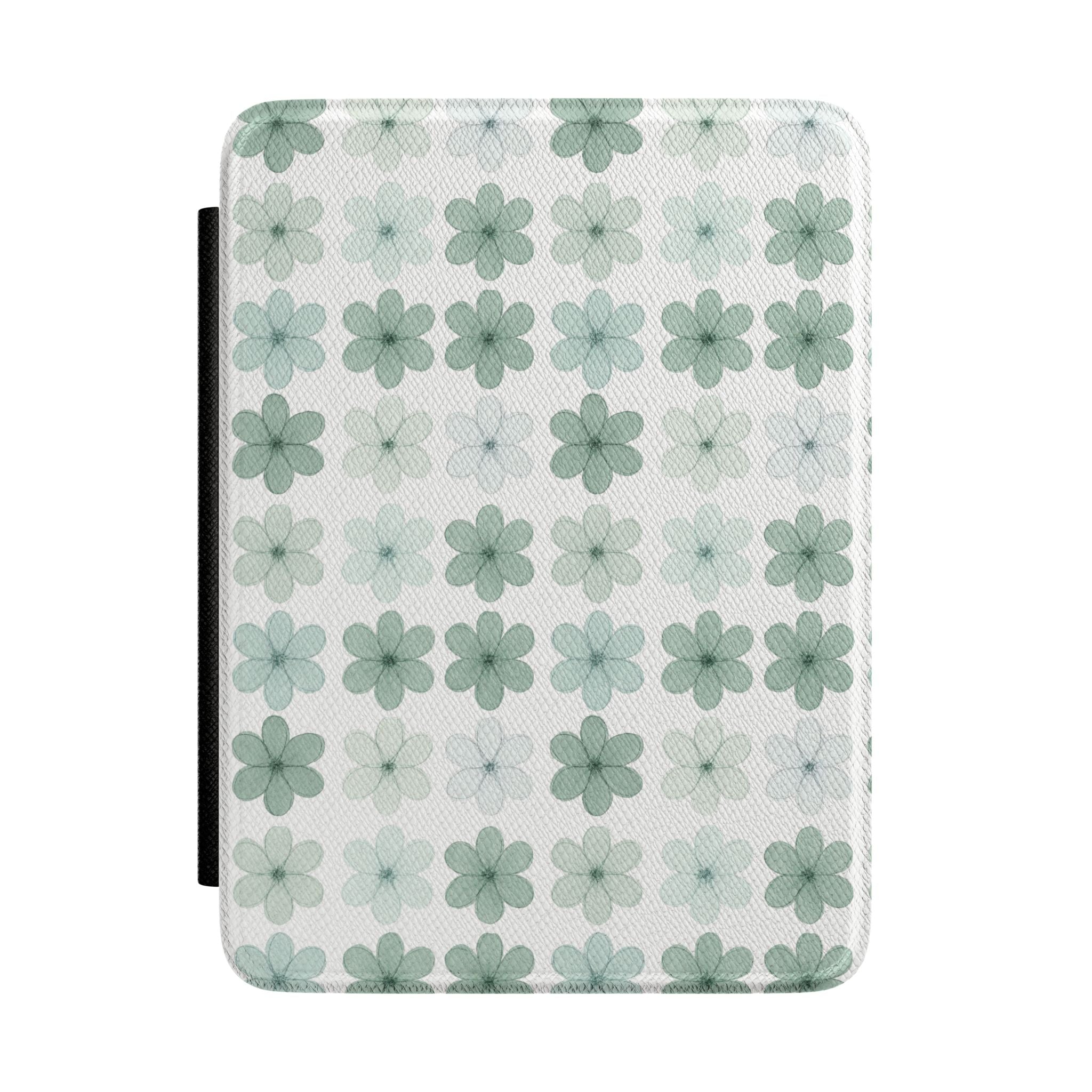 Mint Green Floral Kindle Paperwhite Case | Botanical E-Reader Cover