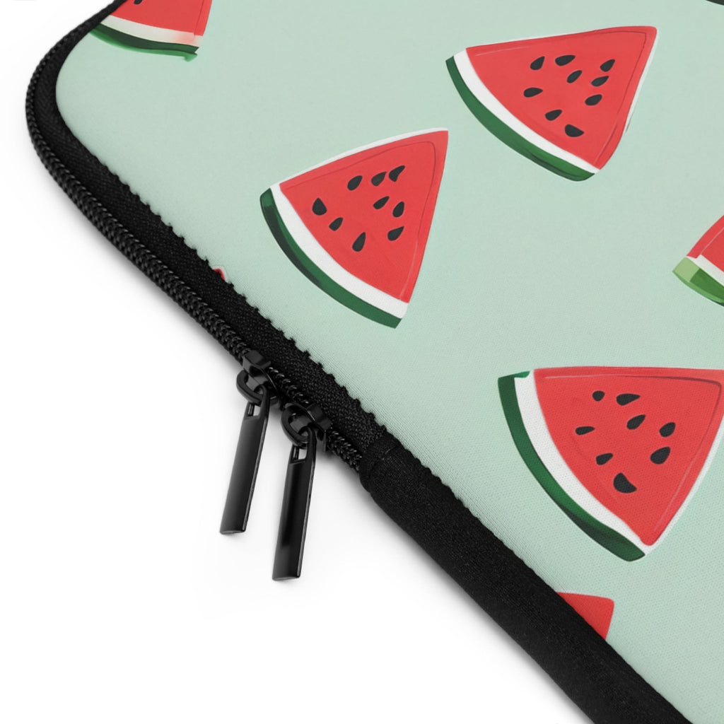 Watermelon Mint Laptop Sleeve | Summer Fruit Tech Cover for Beach Days