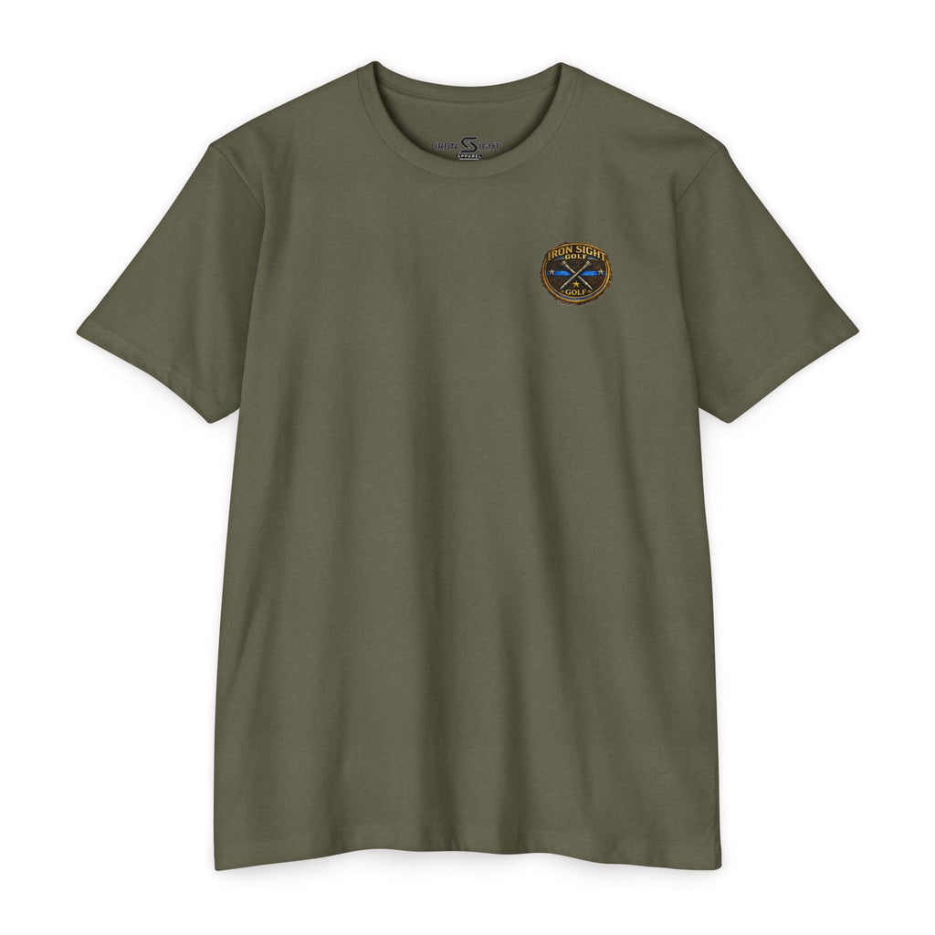 Bomb Squad T-Shirt — 'Suspicious Package' Golf Ball on Fire City Scene
