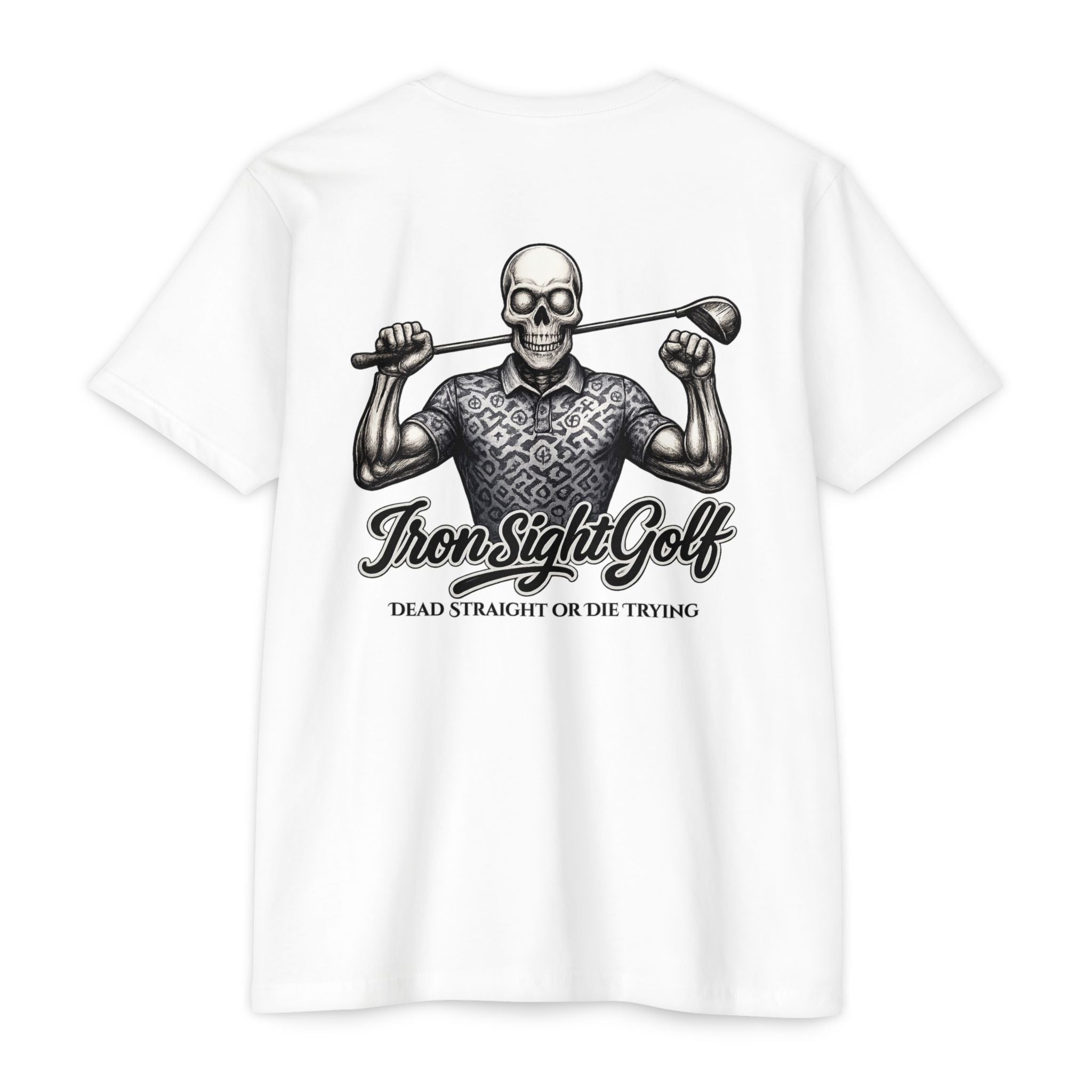 Dead Straight or Die Trying Skull T-Shirt — Iron Sight Graphic