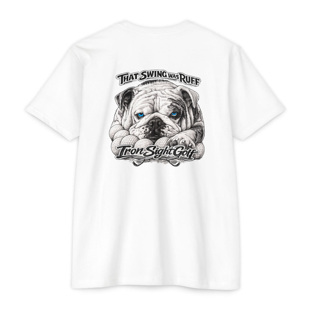 Bulldog Golf T-Shirt — "That Swing Was Ruff" -Iron Sight Golf