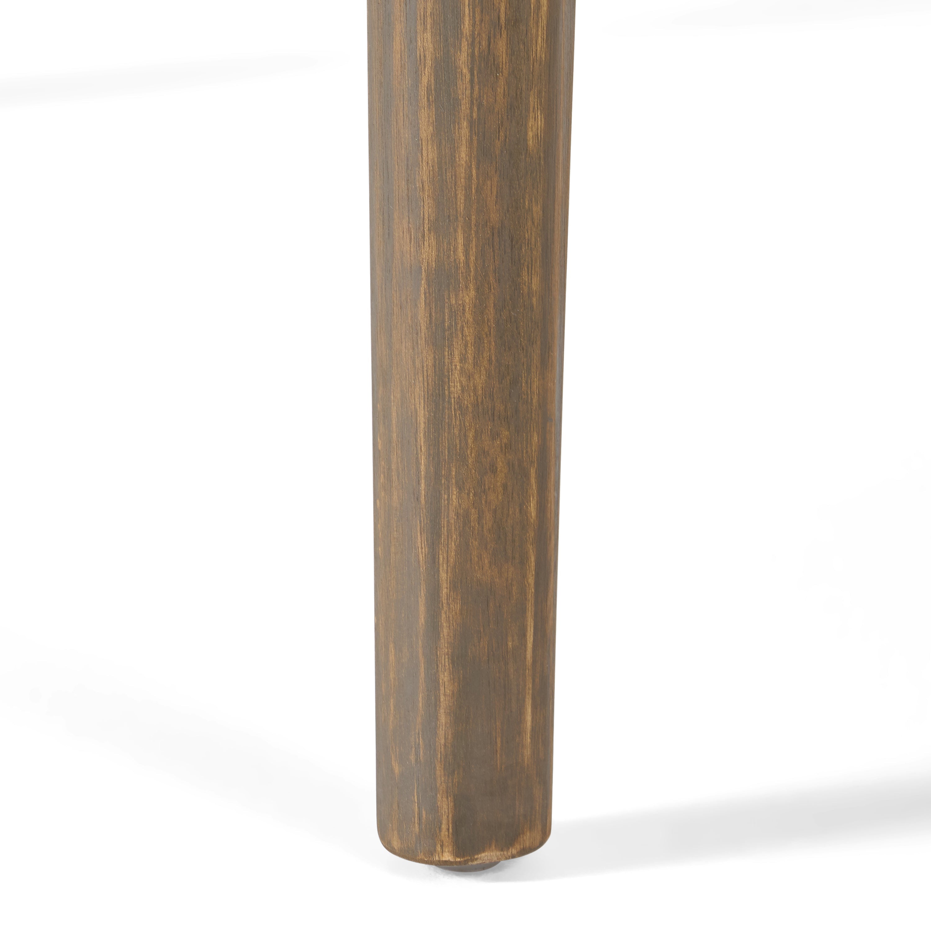 STAMFORD 47 Outdoor Dining Table Modern Design Grey Acacia Wood 47.25 inches