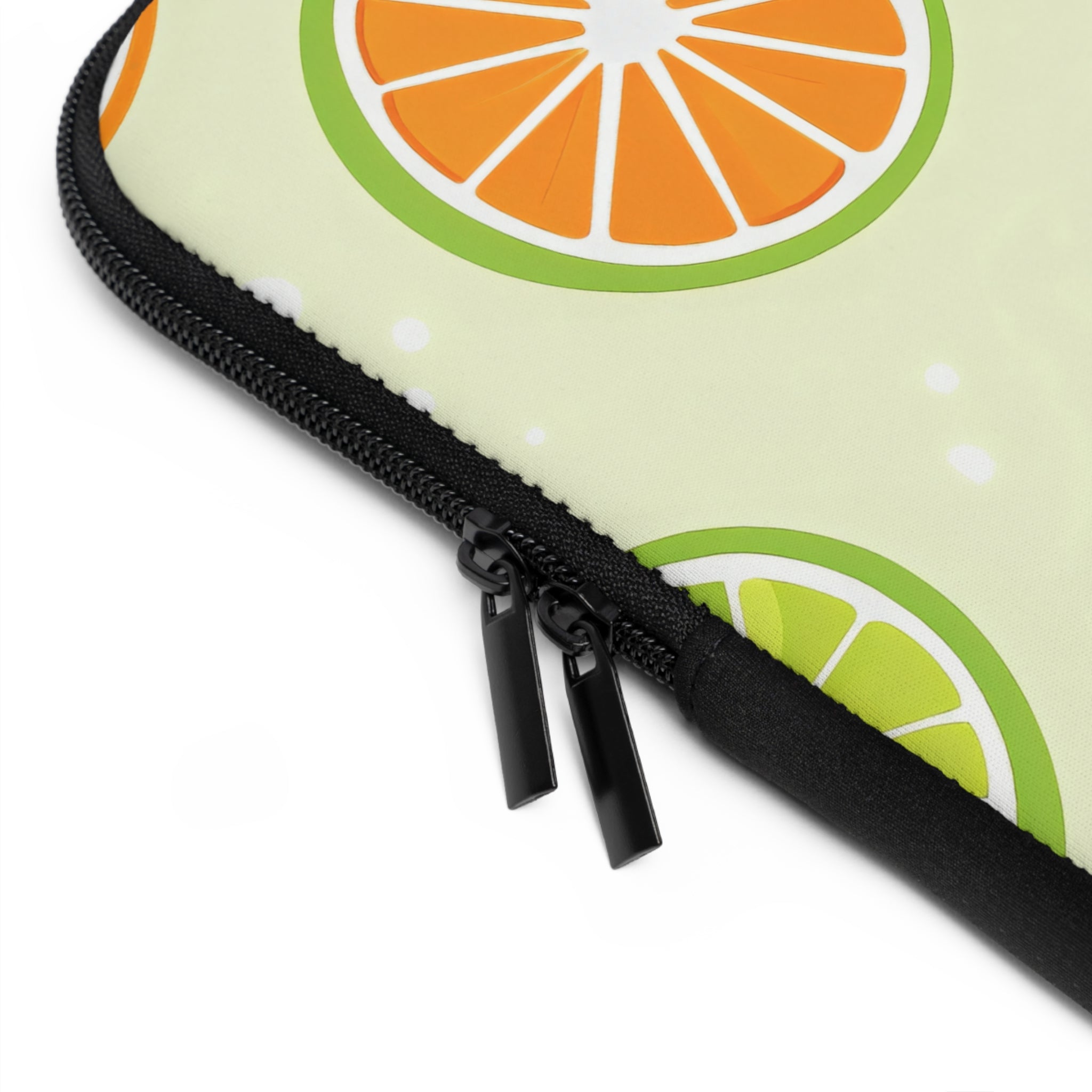 Orange Lime Citrus Laptop Sleeve | Summer Fruit Tech Cover