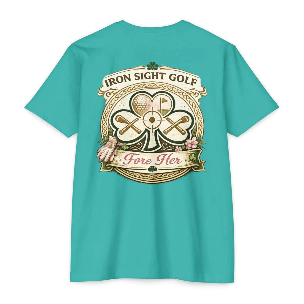 Fore Her Luck Golf Tee - Iron Sight 60/40 Next Level T-Shirt